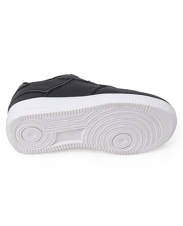 Cute Walk by Babyhug Solid Sneaker Shoes with Lace Up Closure - Black