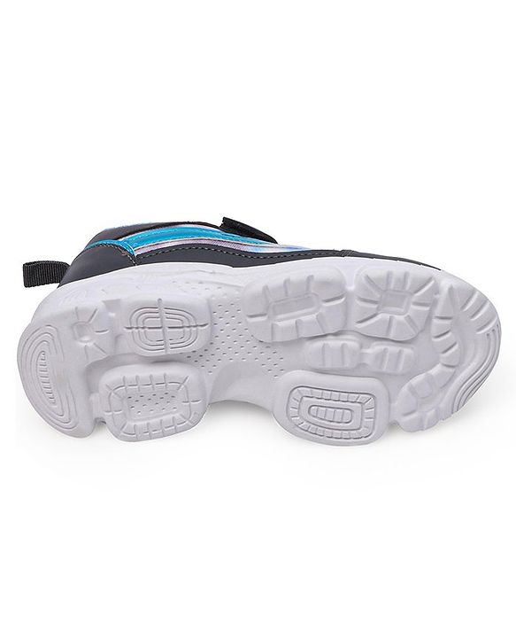 Cute Walk by Babyhug Velcro Closure Sneakers Tie Dye Pattern - Grey & Blue