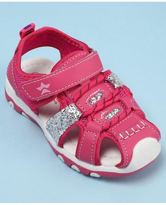 Cute Walk by Babyhug Velcro Closure Sandals - Purple