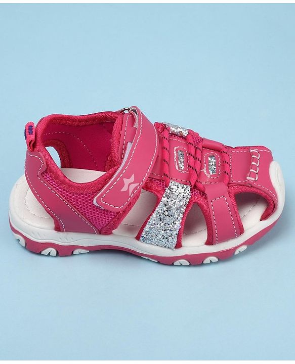 Cute Walk by Babyhug Velcro Closure Sandals - Purple