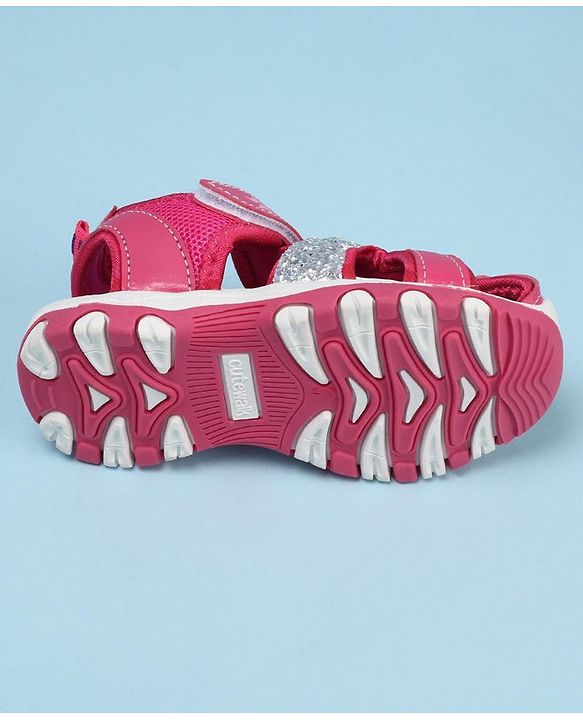 Cute Walk by Babyhug Velcro Closure Sandals - Purple