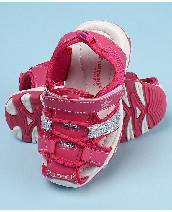 Cute Walk by Babyhug Velcro Closure Sandals - Purple