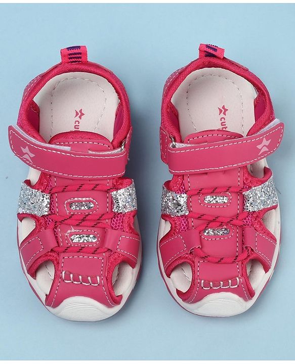 Cute Walk by Babyhug Velcro Closure Sandals - Purple