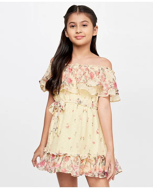 Buy online Girls Off Shoulder Cold Shoulder Frock from girls for Women by  Stylestone for ₹949 at 50% off | 2024 Limeroad.com