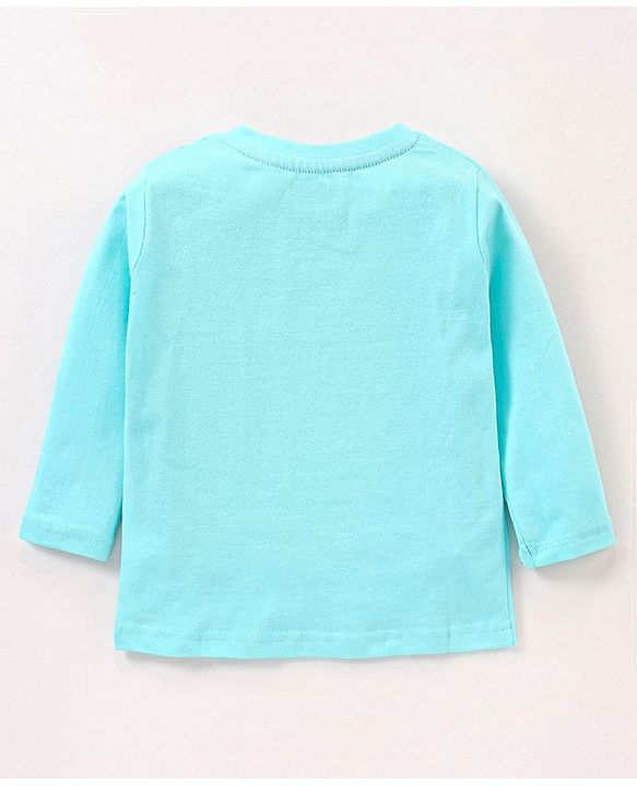 Babyhug Cotton Knit Full Sleeves Night Suit Dino Print - Blue