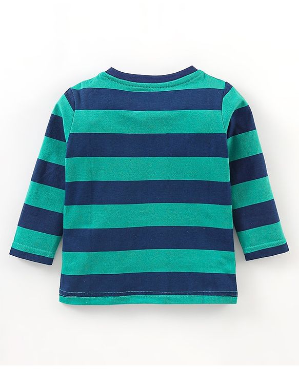 Babyhug Cotton Knit Full Sleeves Night Suit Sheep Print - Green