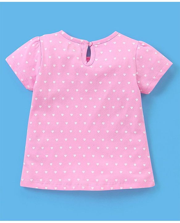 Babyhug 100% Cotton Half Sleeves Tee Ice Cream Print Pack Of 3 - White Green & Pink