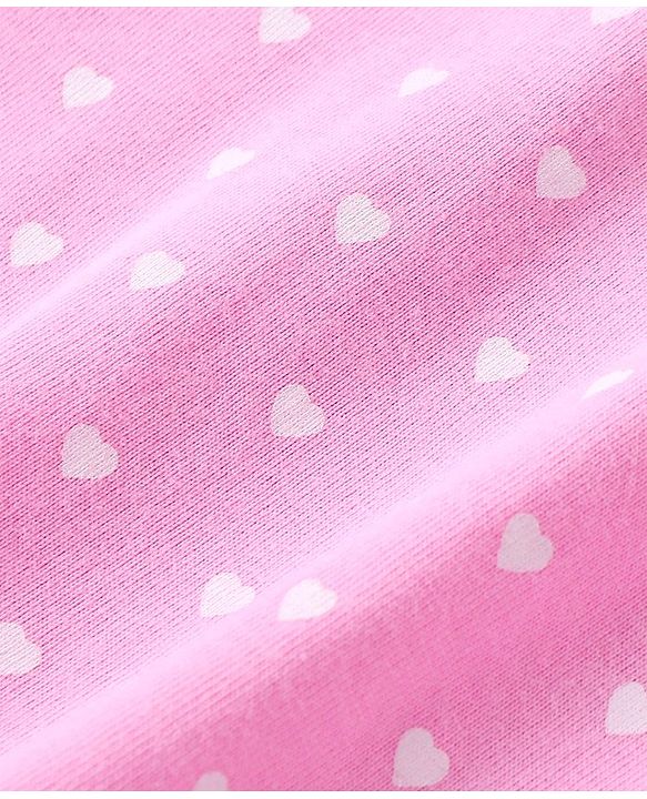 Babyhug 100% Cotton Half Sleeves Tee Ice Cream Print Pack Of 3 - White Green & Pink