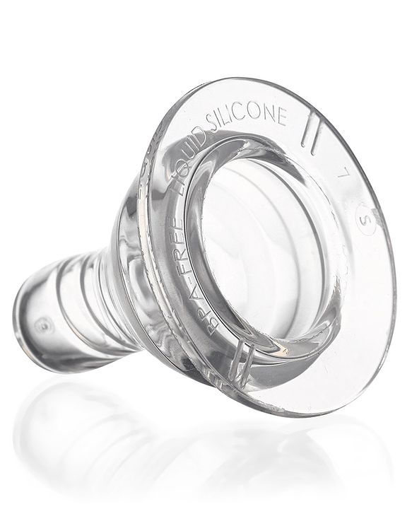 Babyhug Transparent Medium Flow 100% Silicone Nipple - Pack of 2