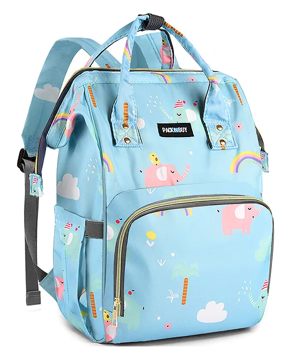 Elephant print online backpack