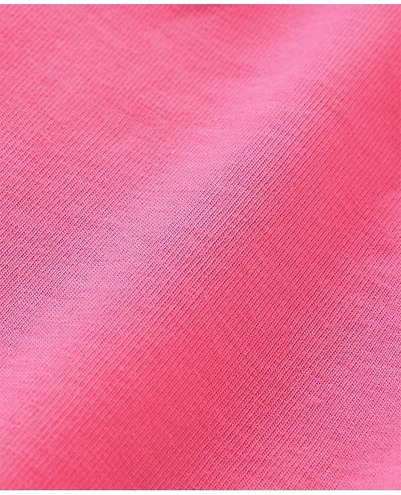 Babyhug Cotton Lycra Full Length Solid Leggings - Pink