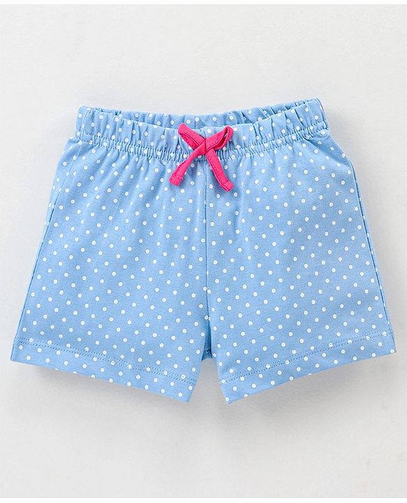 Babyhug Cotton Knit Sleeveless Night Suit Kitty Print - Blue