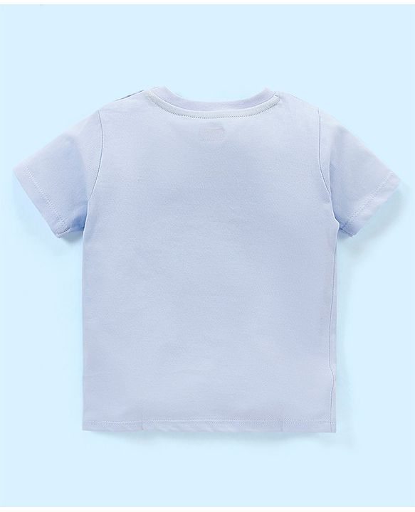 Babyhug Cotton Knit Half Sleeves Striped T-Shirt Lion Print Pack of 3 - Green & Purple