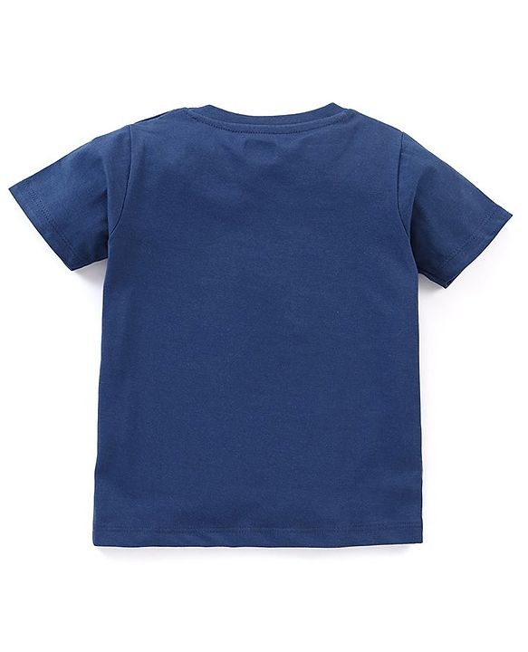Babyhug Cotton Knit Half Sleeves T-Shirts Stripes & Baseball Print Pack of 3 - Blue White & Yellow