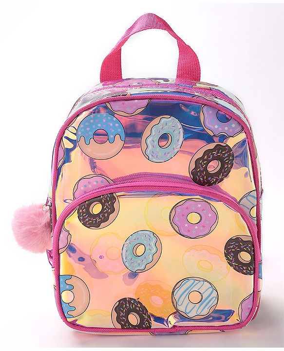 Babyhug Free Size Fashion Backpack Donut Print- Pink