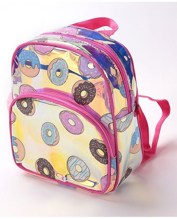 Babyhug Free Size Fashion Backpack Donut Print- Pink