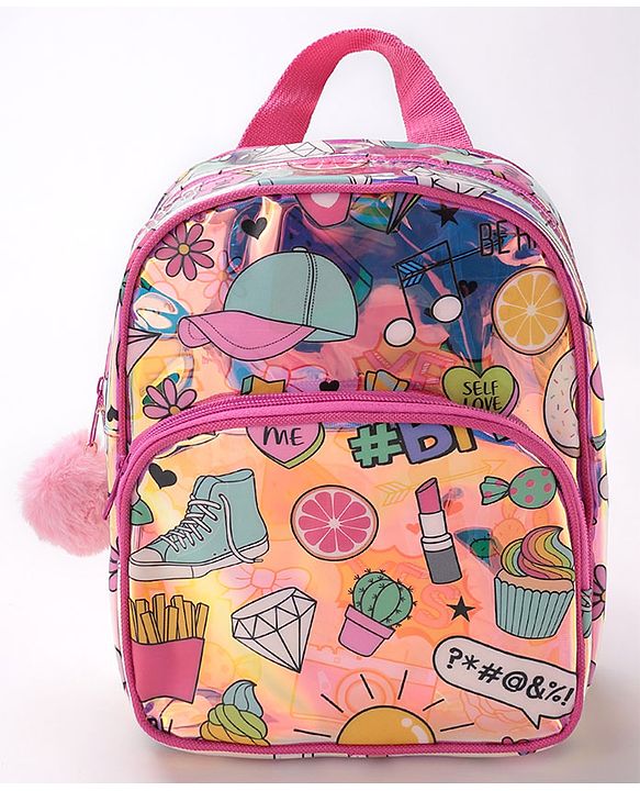 Babyhug Free Size Fashion Backpack Multicolor (Print May Vary)