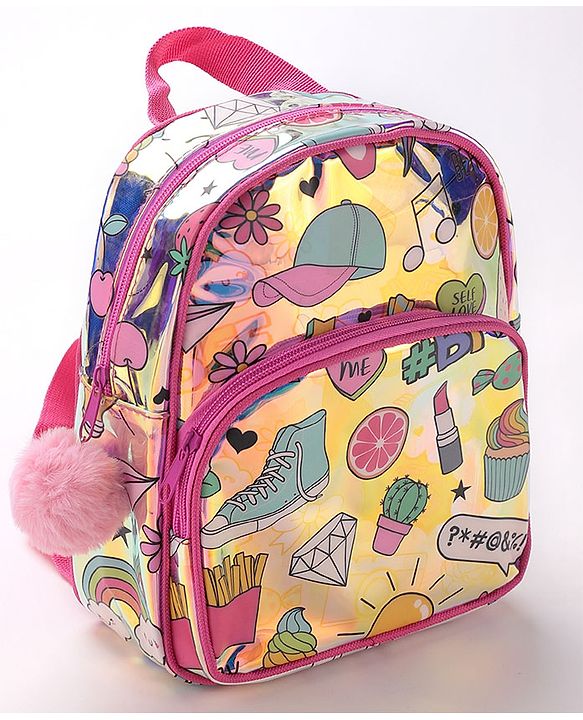 Babyhug Free Size Fashion Backpack Multicolor (Print May Vary)