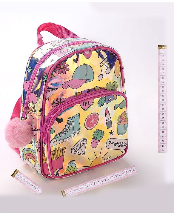 Babyhug Free Size Fashion Backpack Multicolor (Print May Vary)