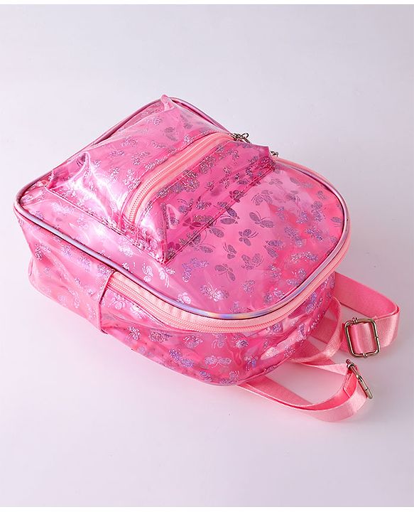 Babyhug Fashion Backpack Butterfly Design-  Dark Pink
