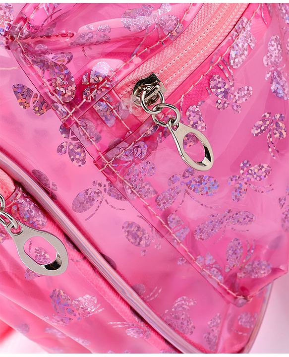 Babyhug Fashion Backpack Butterfly Design-  Dark Pink