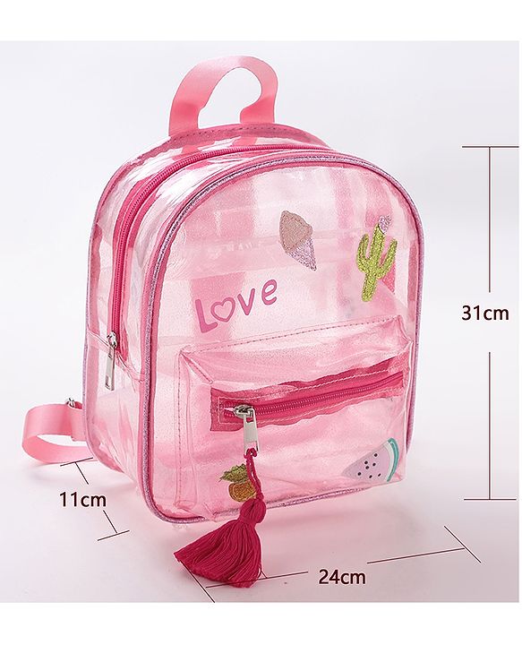 Babyhug Fashion Backpacks - Light Pink