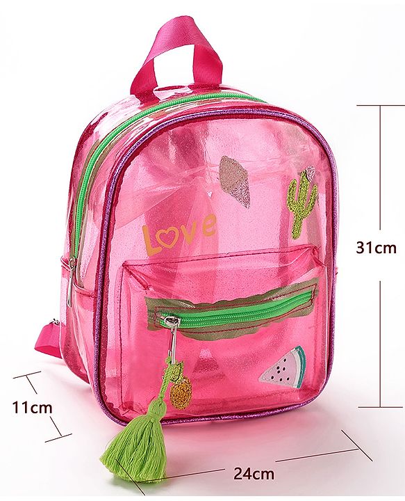 Babyhug Fashion Backpacks - Light Pink