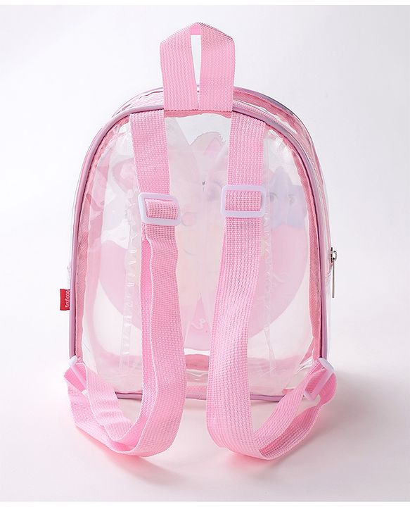 Babyhug Kitty Print Fashion Backpacks - Pink