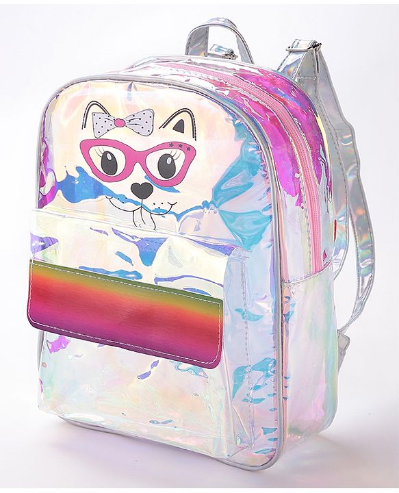 Babyhug Animal Print Fashion Backpacks - Pink