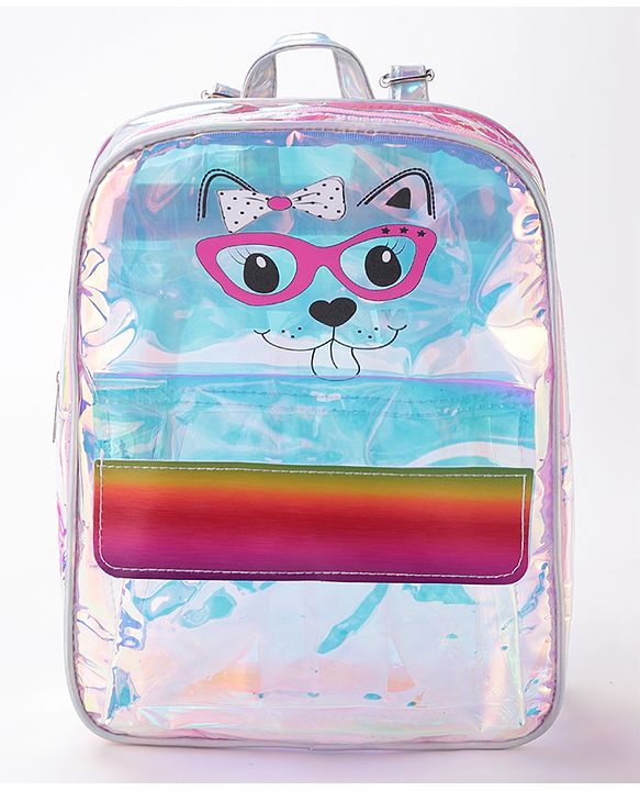 Babyhug Animal Print Fashion Backpacks - Pink