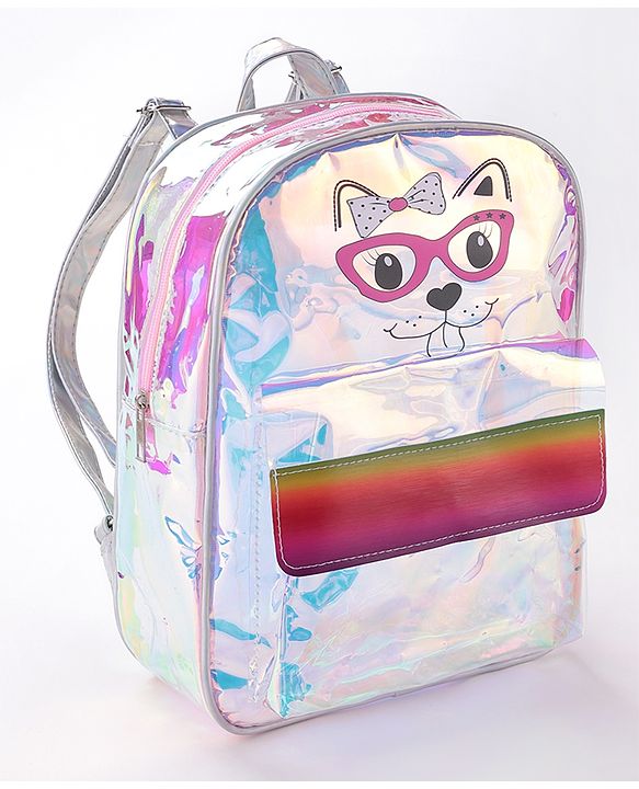 Babyhug Animal Print Fashion Backpacks - Pink