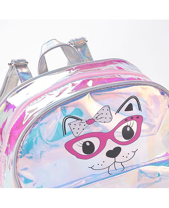 Babyhug Animal Print Fashion Backpacks - Pink