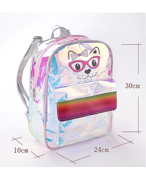 Babyhug Animal Print Fashion Backpacks - Pink