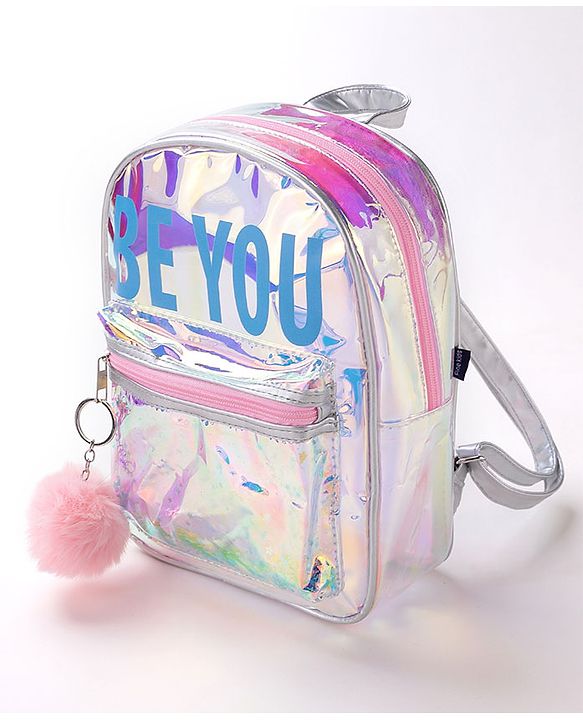 Pine Kids Free Size Fashion Backpack - Sliver