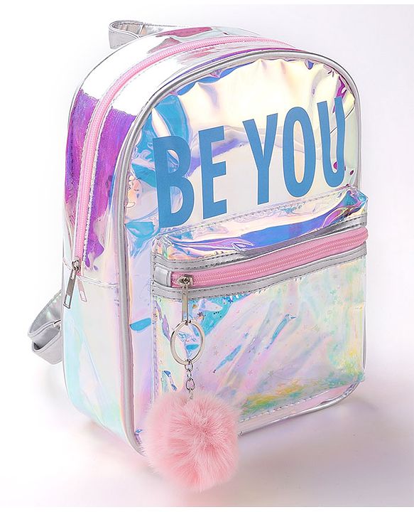 Pine Kids Free Size Fashion Backpack - Sliver
