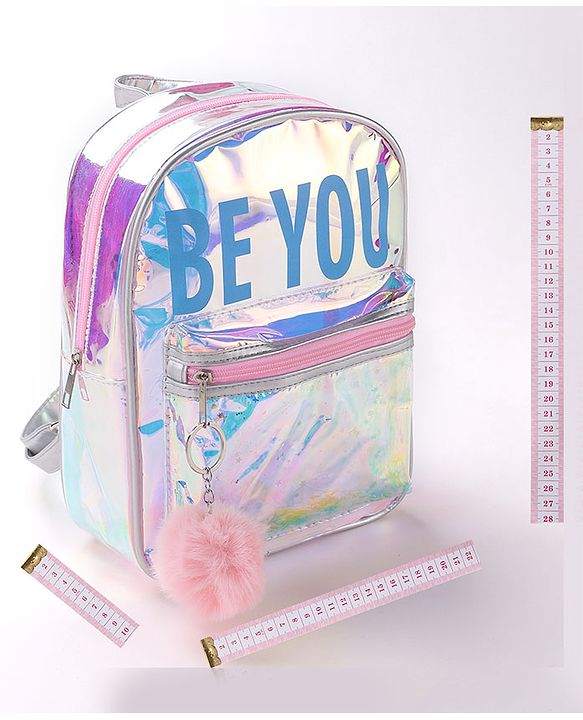 Pine Kids Free Size Fashion Backpack - Sliver