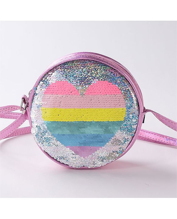 Pine Kids Sequin Sling Bag - Pink