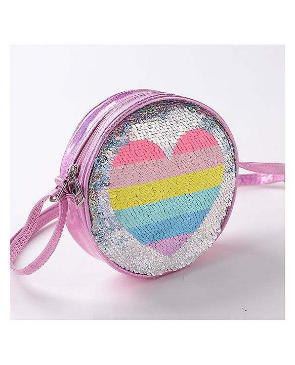 Pine Kids Sequin Sling Bag - Pink