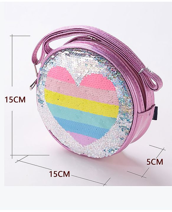 Pine Kids Sequin Sling Bag - Pink