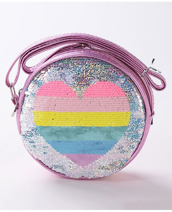 Pine Kids Sequin Sling Bag - Pink