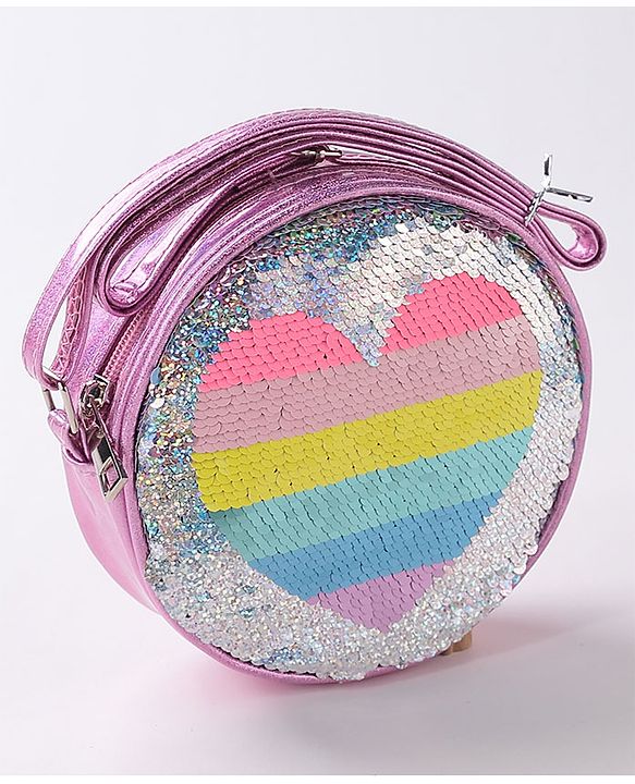 Pine Kids Sequin Sling Bag - Pink