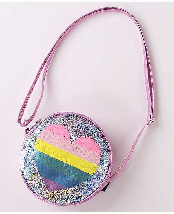 Pine Kids Sequin Sling Bag - Pink