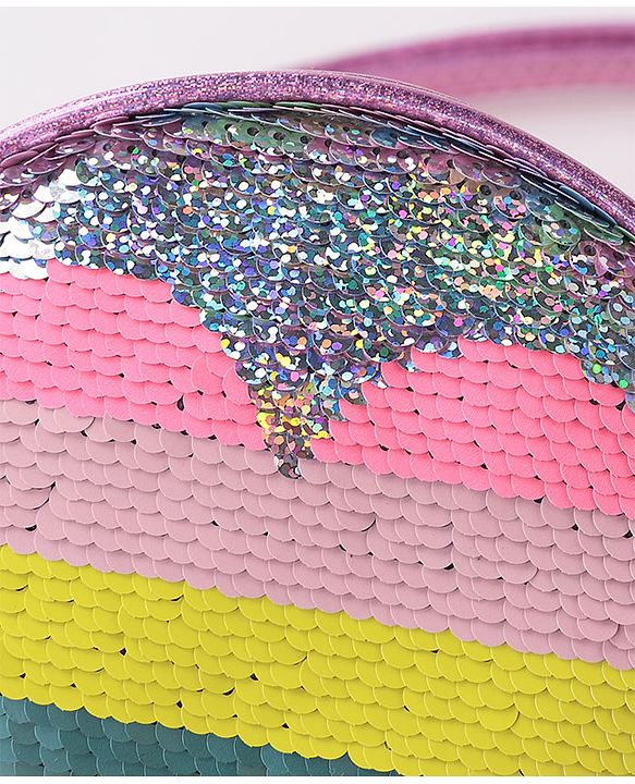 Pine Kids Sequin Sling Bag - Pink