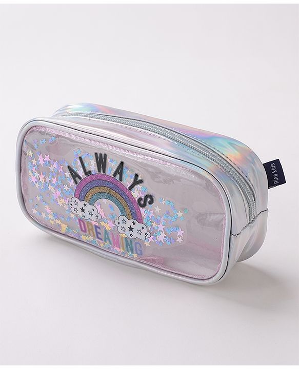 Pine Kids Glittery Design Utility Pouch - Multicolor