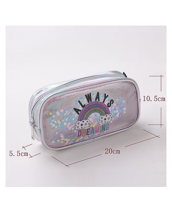 Pine Kids Glittery Design Utility Pouch - Multicolor