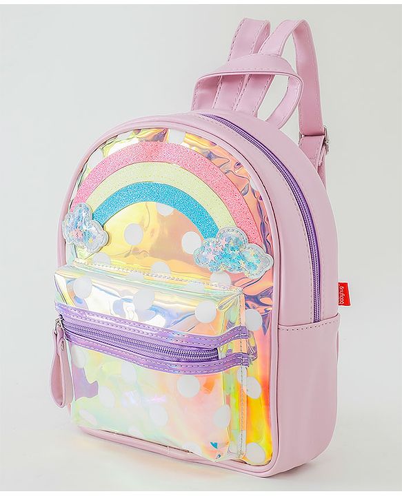 Babyhug Rainbow design Fashion Backpack - Purple