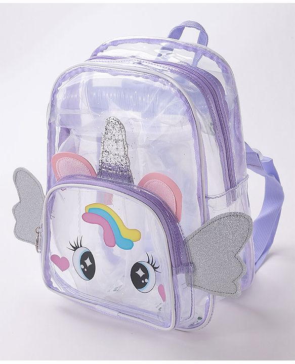 Babyhug Fashion Backpack Free Size- Purple