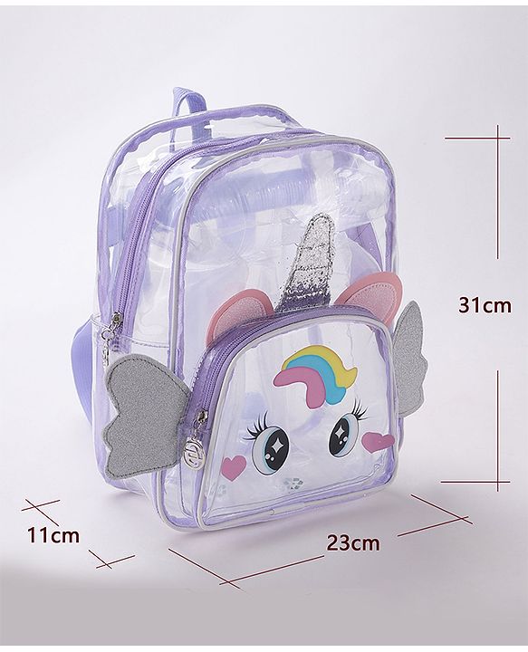 Babyhug Fashion Backpack Free Size- Purple