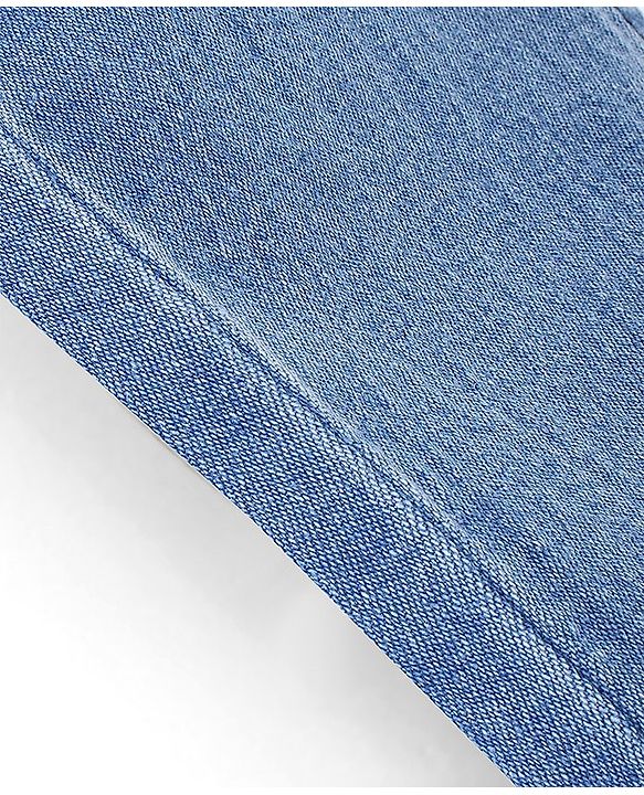Pine Kids Cotton Spandex Woven Full Length 5 Pockets Washed Denim Jeans - Ice Blue