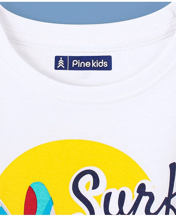 Pine Kids 100% Cotton Full Sleeves Checked Shirt with Chest Print Inner T-Shirt - Red